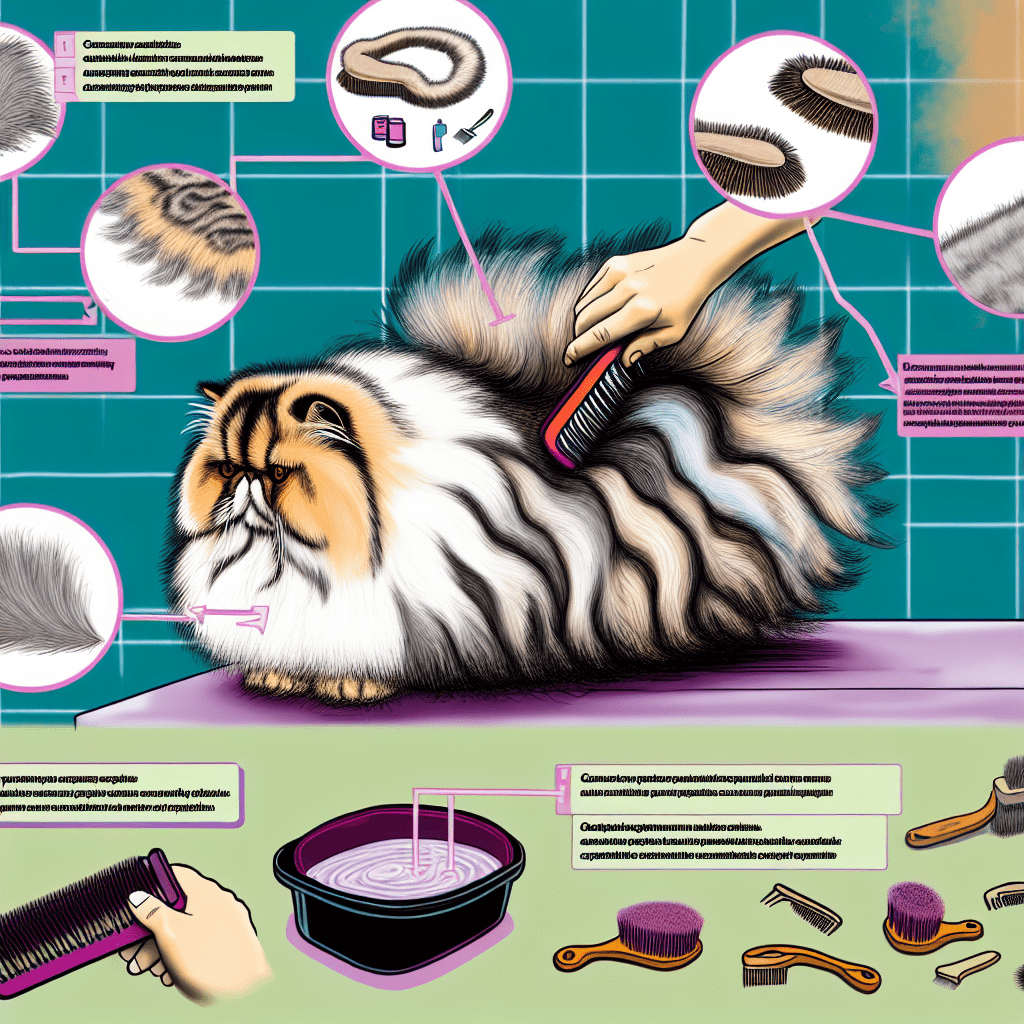 ¿Cómo mantener el pelaje del Gato Persa brillante y saludable? 6 cuidados del gato persa