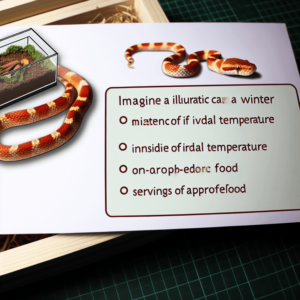 ¿Qué cuidados especiales requiere un Serpiente del Maíz en invierno? 4 cuidados del serpiente del maíz