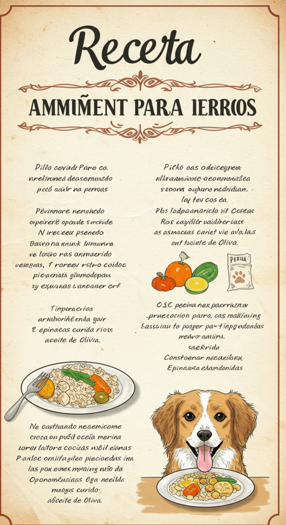 Recetas Caseras para Cachorros de Hasta 3 Meses: Cocina con Amor y Cuida su Salud 3 Variedad de ingredientes frescos y saludables como verduras, carne magra y arroz, listos para preparar comida casera para cachorros.